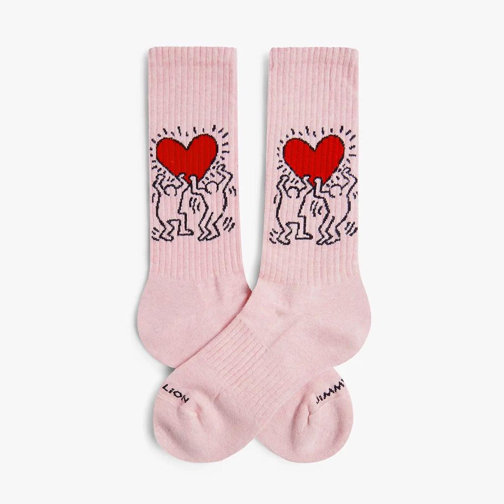 Calze Jimmy Lion Keith Haring Heart multicolor
