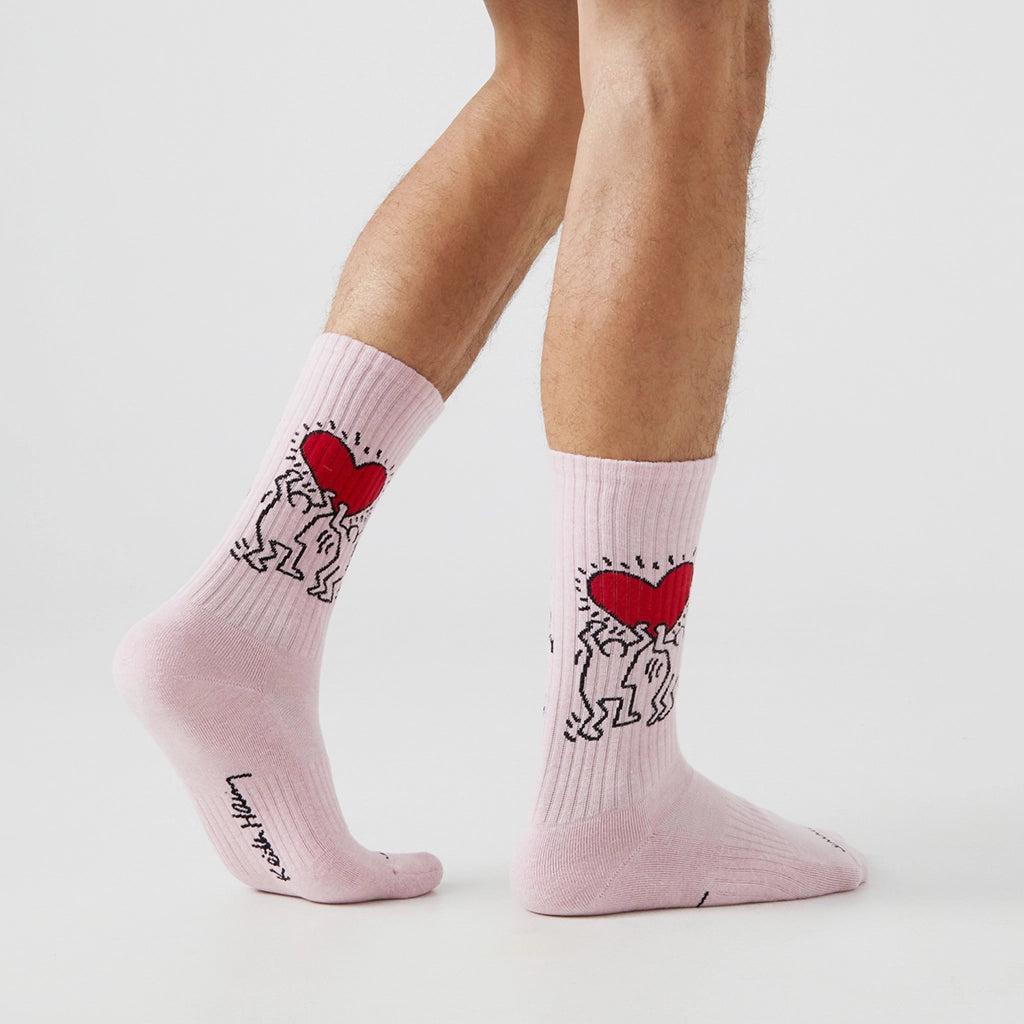 Calze Jimmy Lion Keith Haring Heart multicolor
