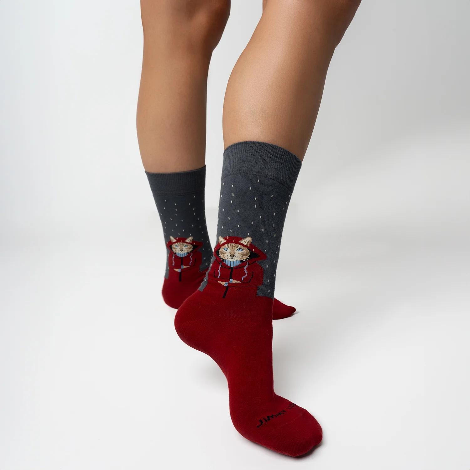 Calze Jimmy Lion Raining Cat multicolor