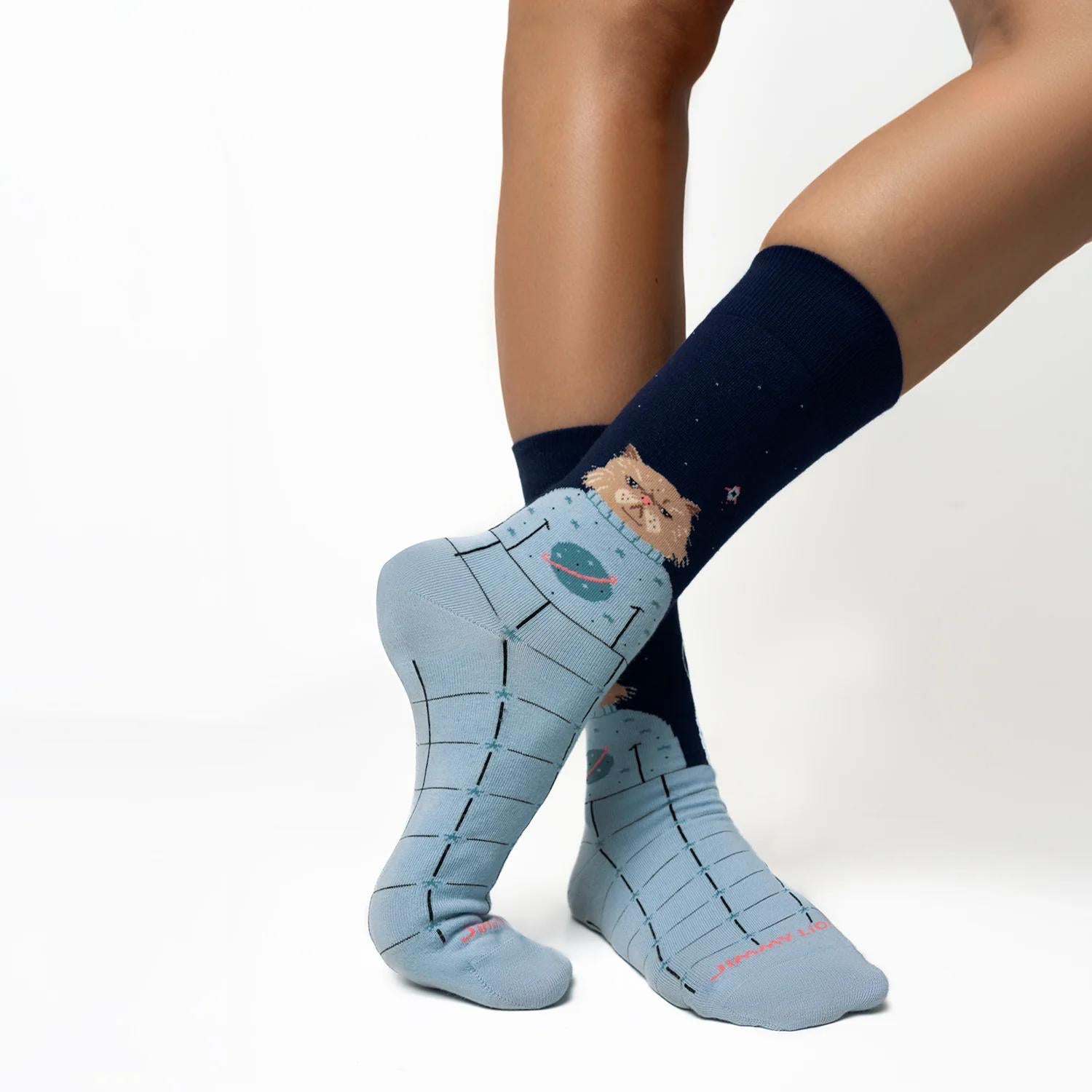 Calze Jimmy Lion Space Cat multicolor