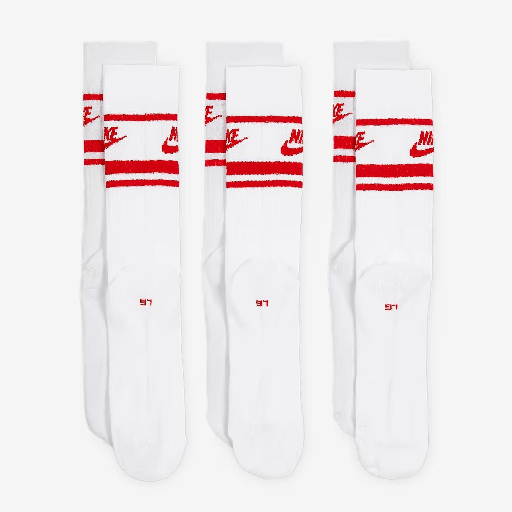 Calze Nike Sportswear Dri-FIT Everyday Essential red white