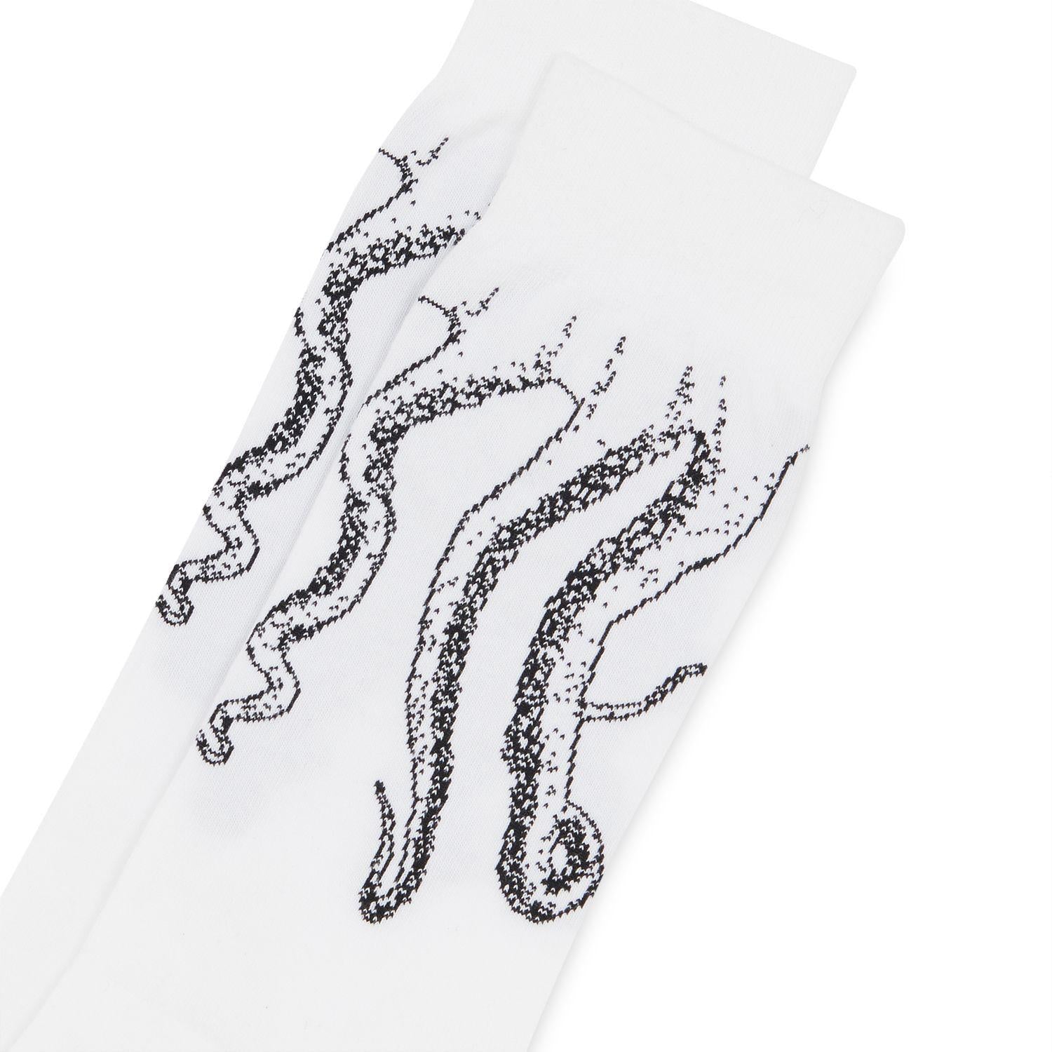 Calze Octopus Outline black white