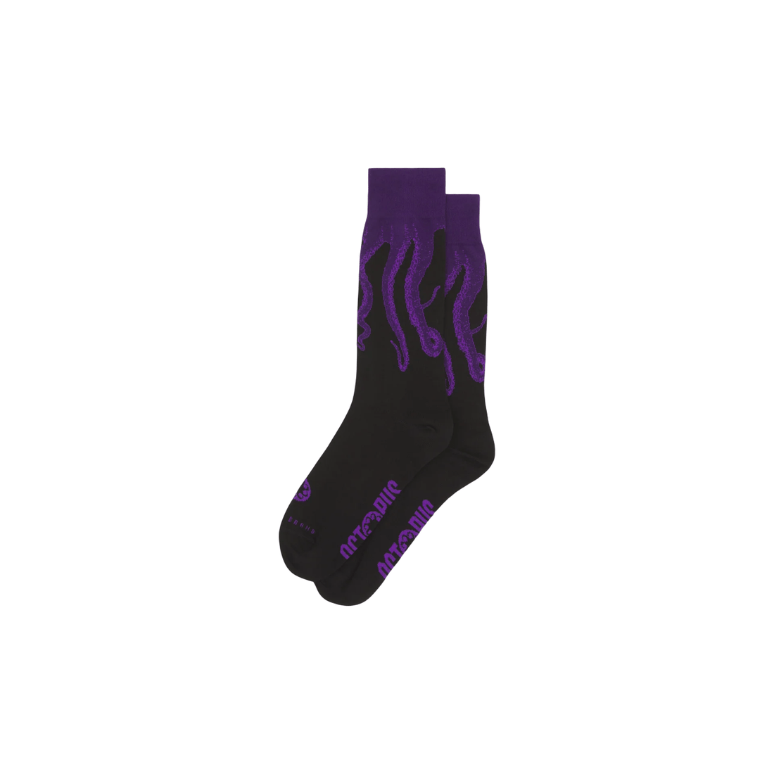 Calze Octopus Outline purple black