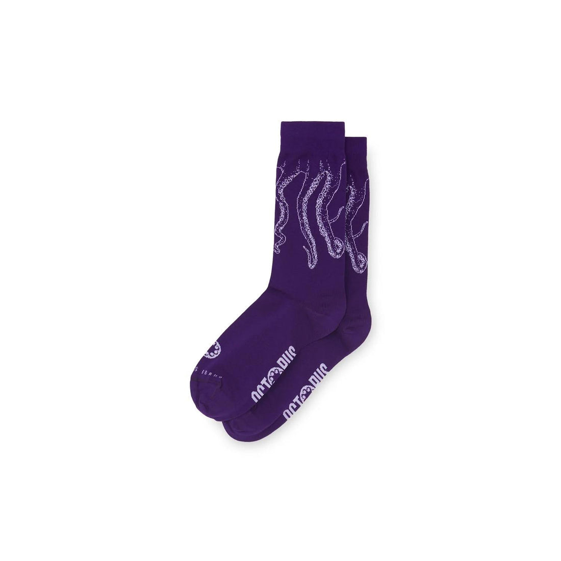Calze Octopus Outline purple white