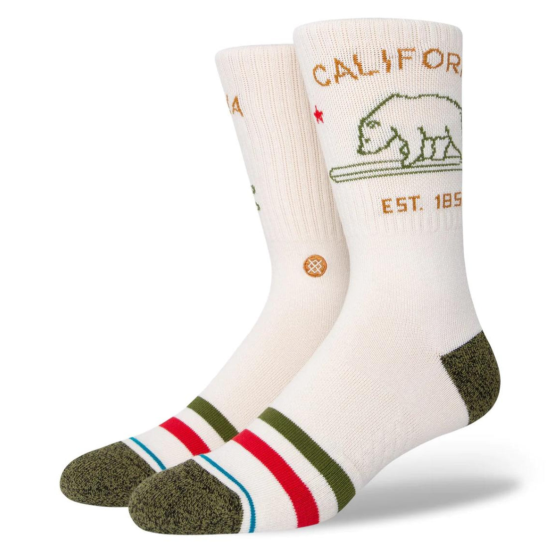 Calze Stance California Republic Crew off white