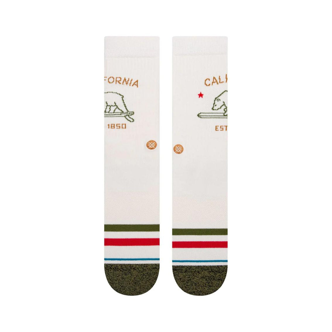 Calze Stance California Republic Crew off white