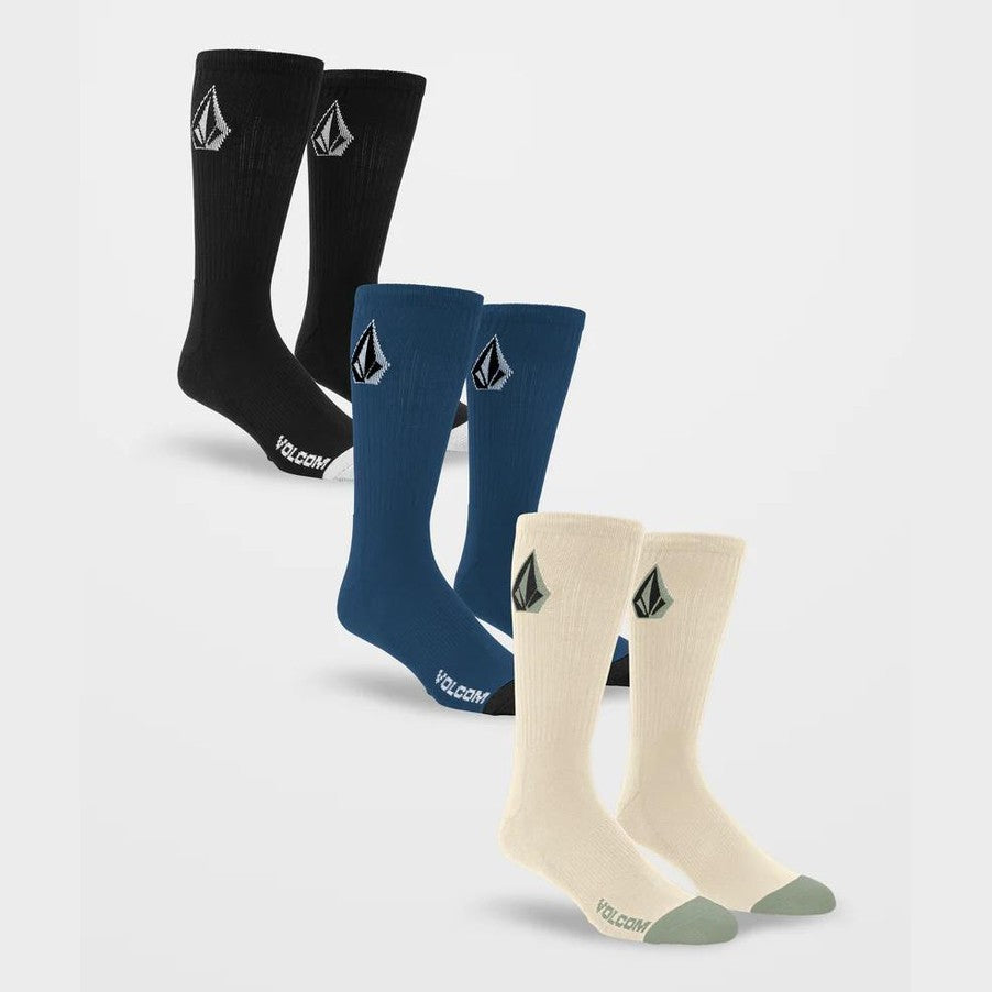 Calze Volcom Full Stone 3 pack khaki