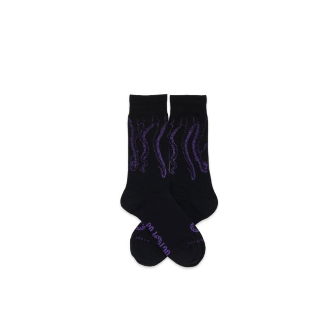 Calze socks Octopus Outline black purple