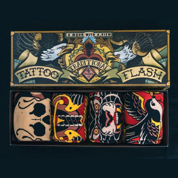 Calze socks a Moon with a View gift box Trad Tatoo