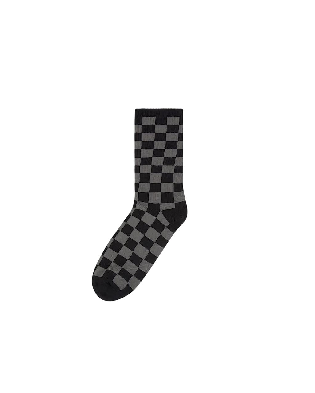 Calzini Vans Checkerboard Crew black charcoal
