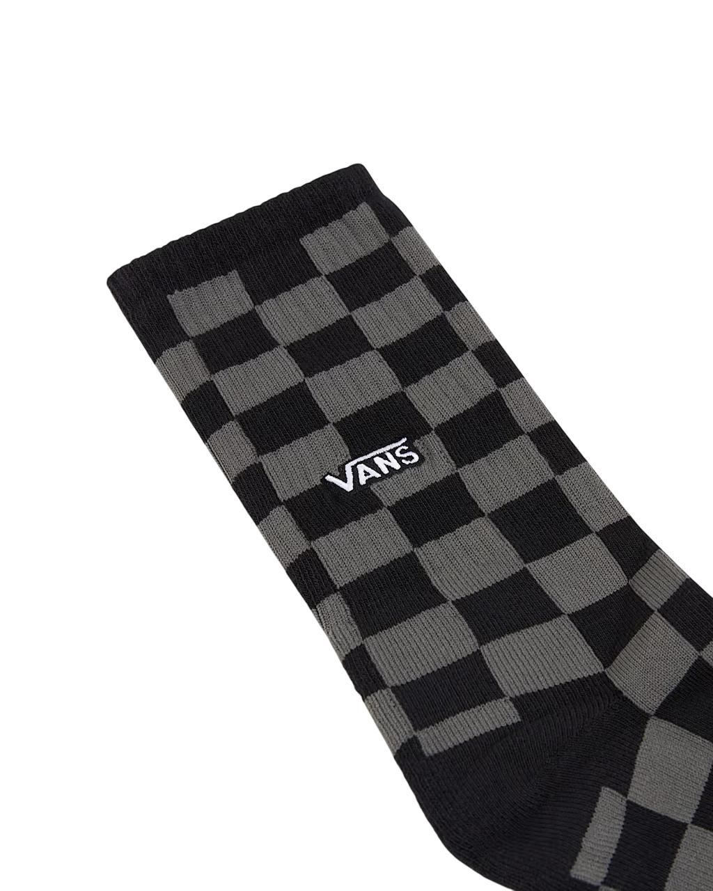 Calzini Vans Checkerboard Crew black charcoal