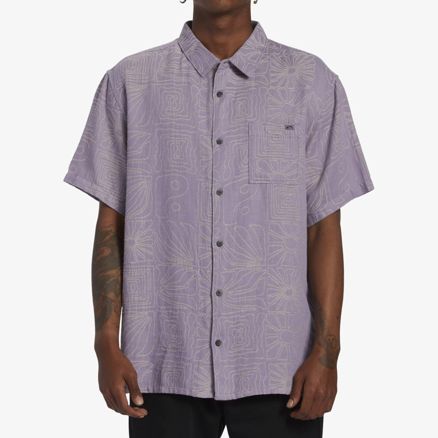 Camicia Billabong Sundays violet grey