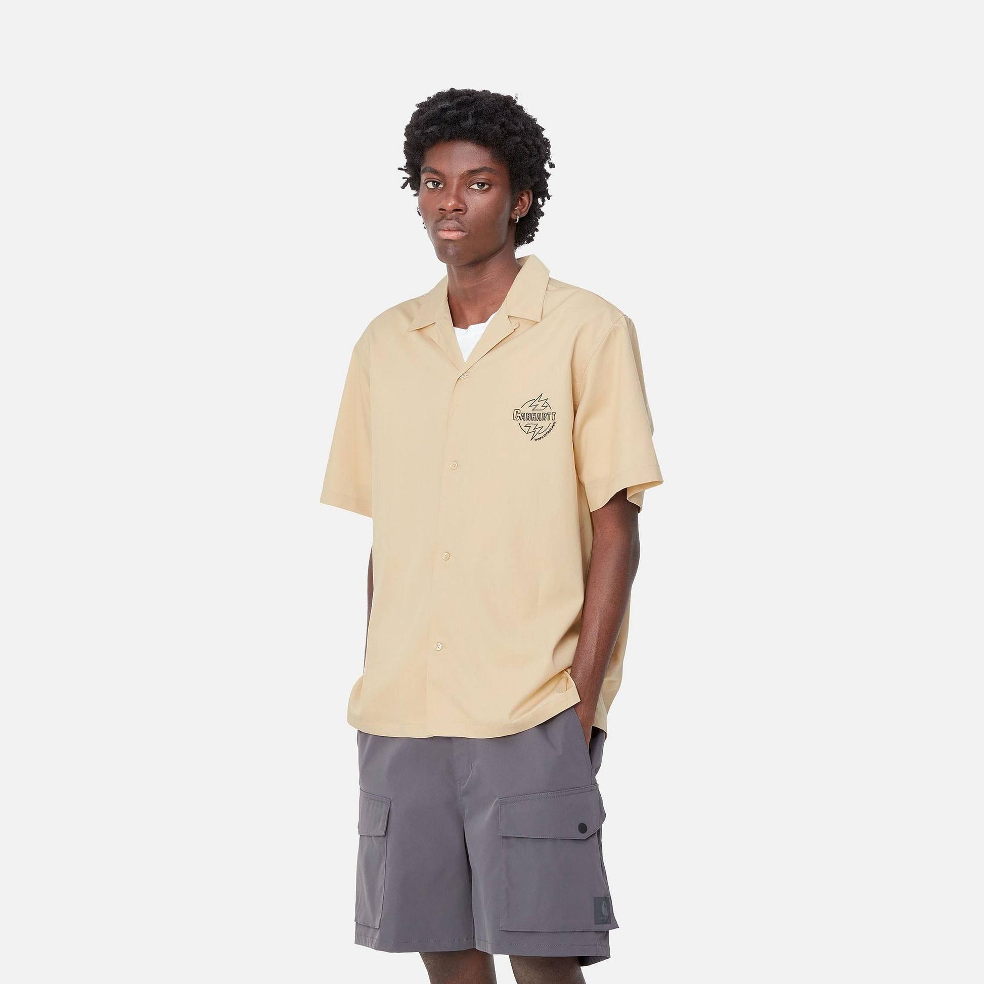 Camicia Carhartt Ablaze cornsilk black