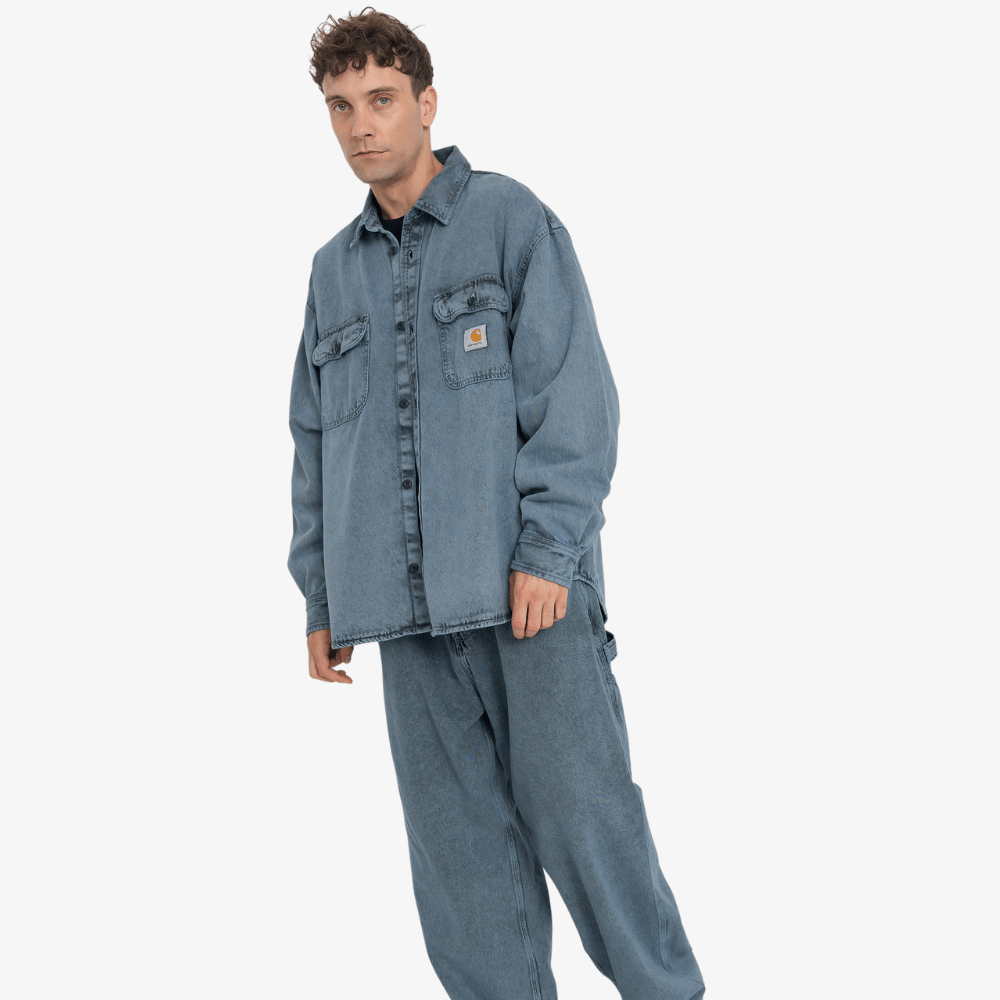 Camicia Carhartt Tigan blue fog