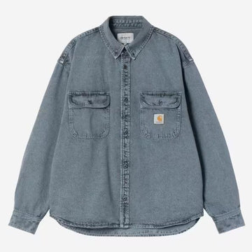 Camicia Carhartt tigan blk blue fog
