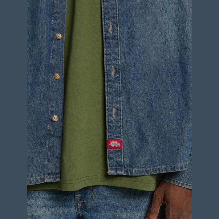 Camicia Dickies Lightweight Denim Khaki
