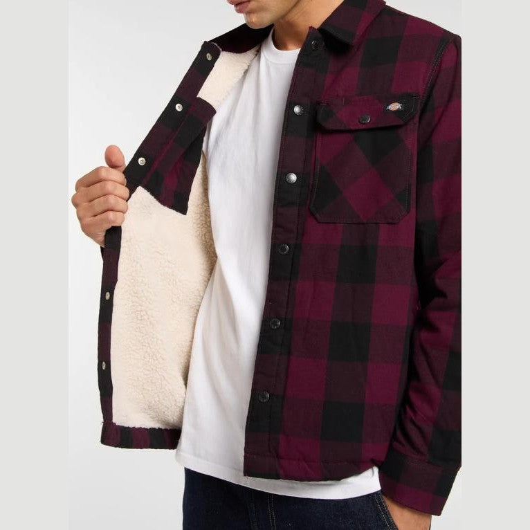 Camicia Dikies Lined Sacramento Maroon