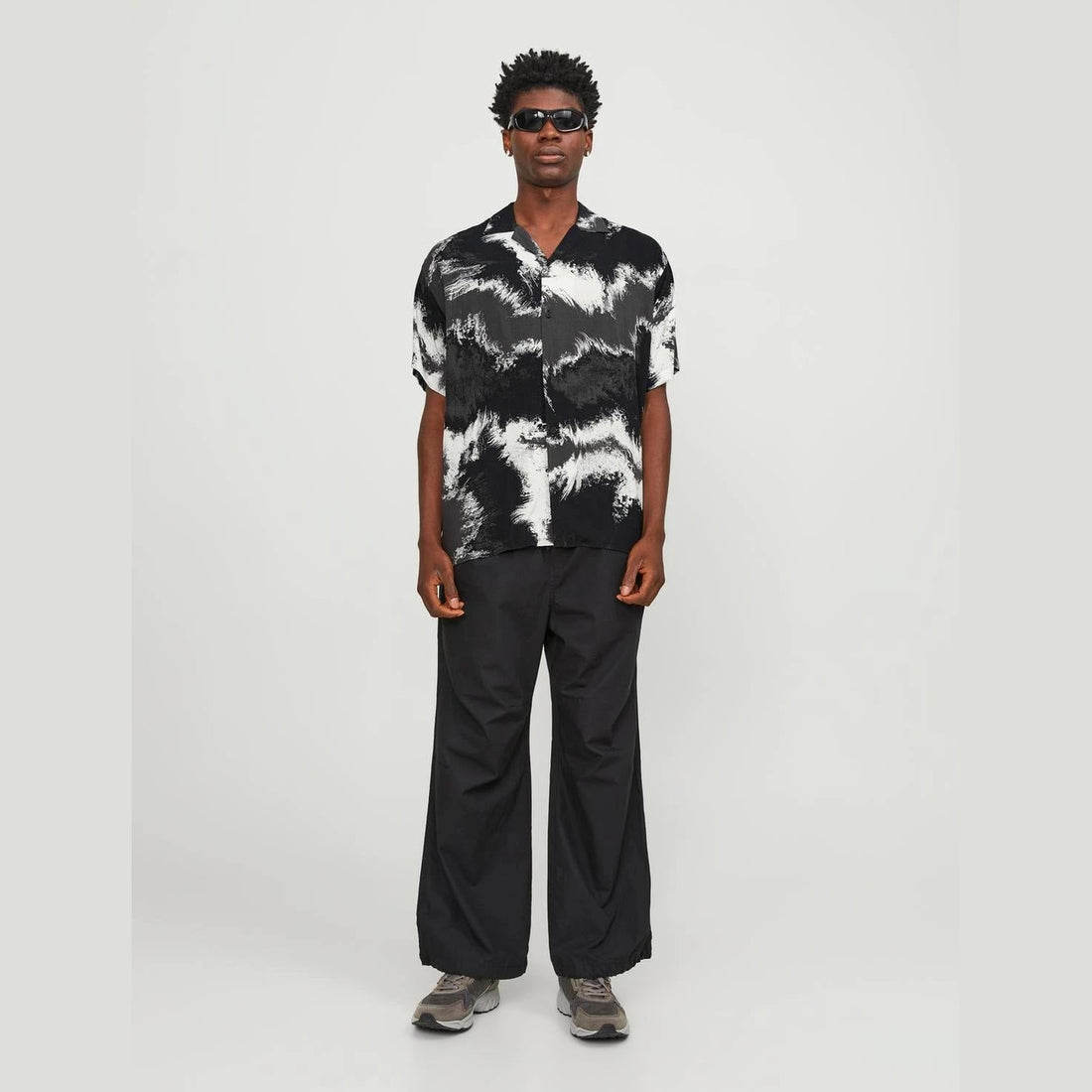 Camicia Jack & Jones Hawaiano asphalt