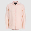 Camicia Jack & Jones Lawrence Linen LS Pink