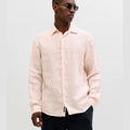 Camicia Jack & Jones Lawrence Linen LS Pink