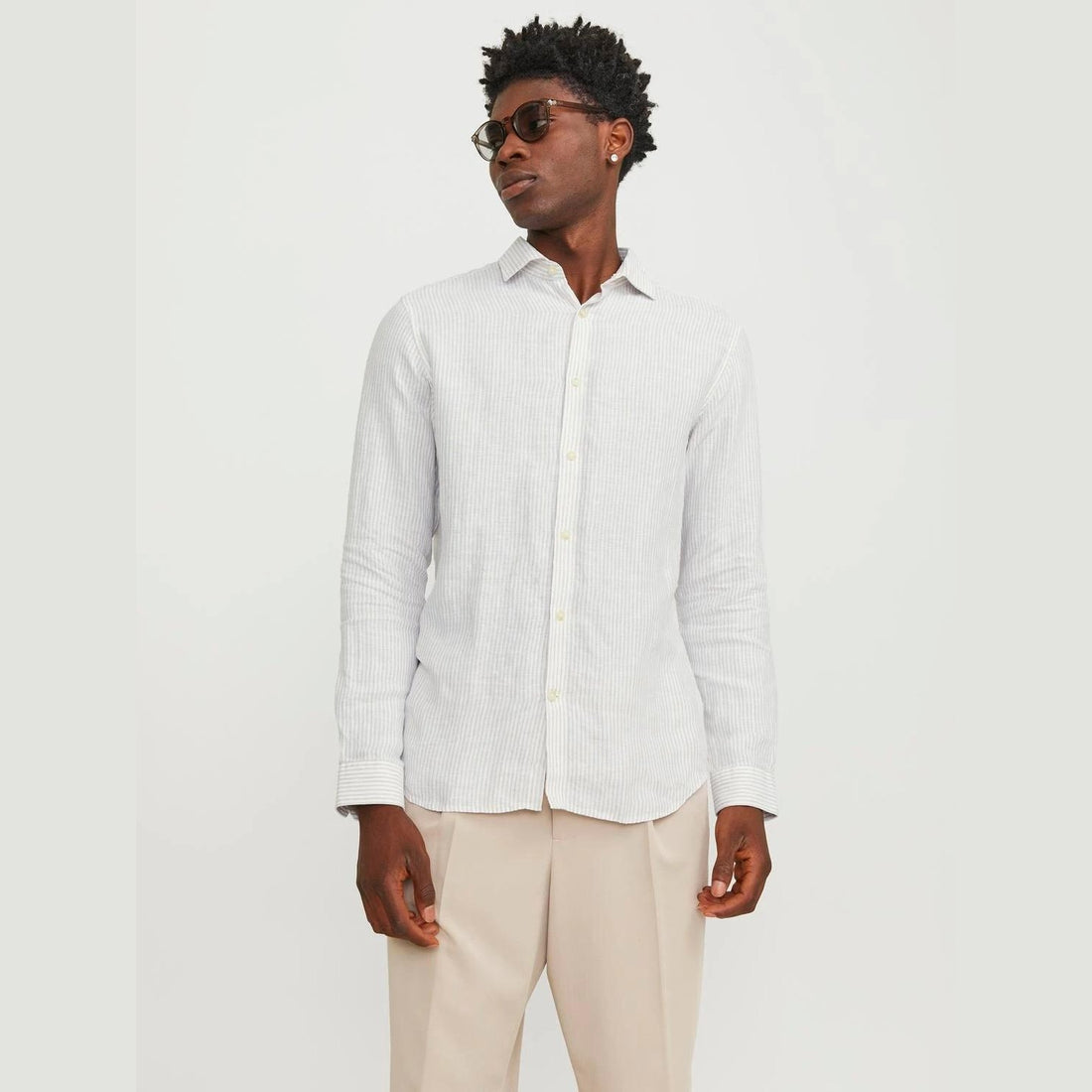 Camicia Jack & Jones Parker Linen travertine