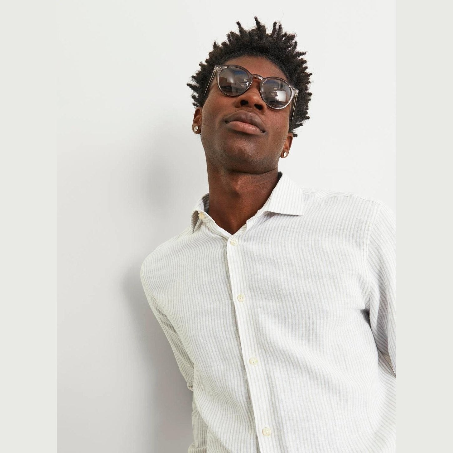 Camicia Jack & Jones Parker Linen travertine