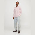 Camicia Jack & Jones Summer Linen Blend pink nectar