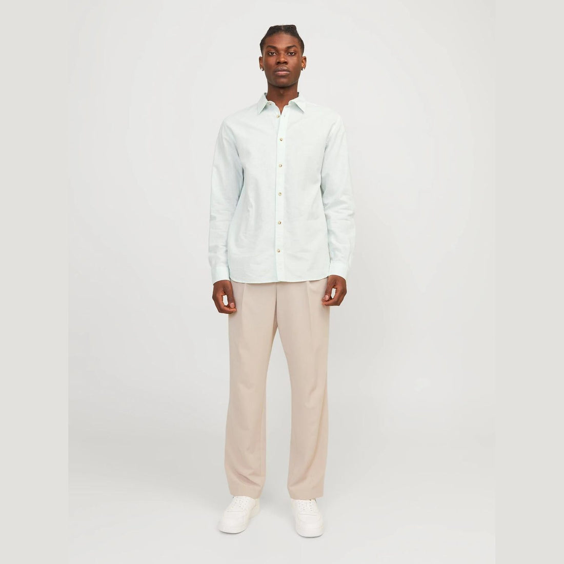 Camicia Jack & Jones Summer Linen Blend soothing sea
