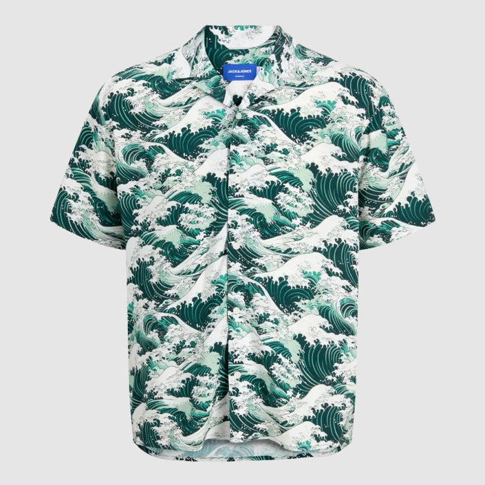 Camicia Jack & Jones Tokyo Resort SS Blu