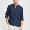 Camicia Solid Allan China Blue