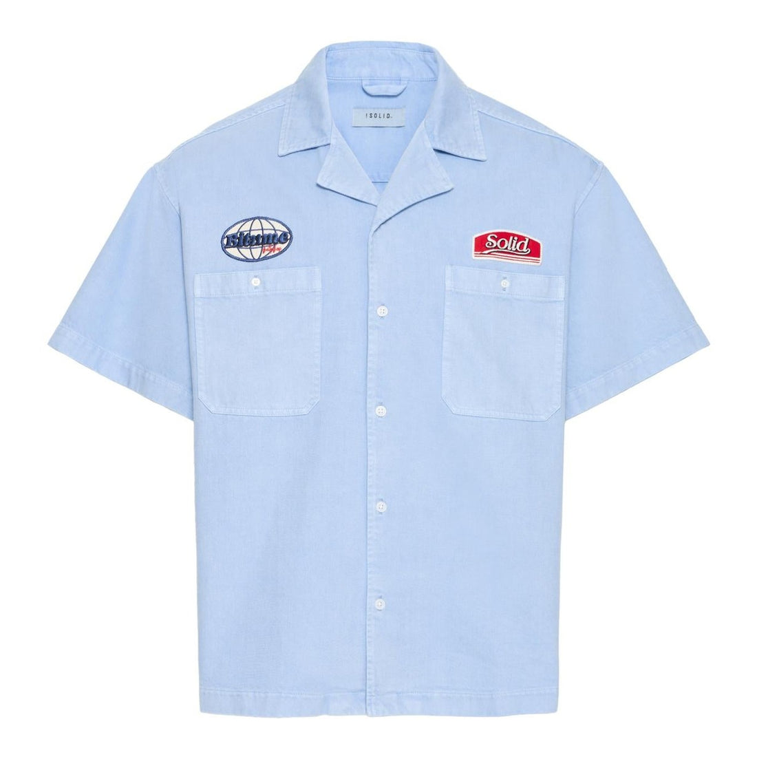Camicia Solid Boone Blue