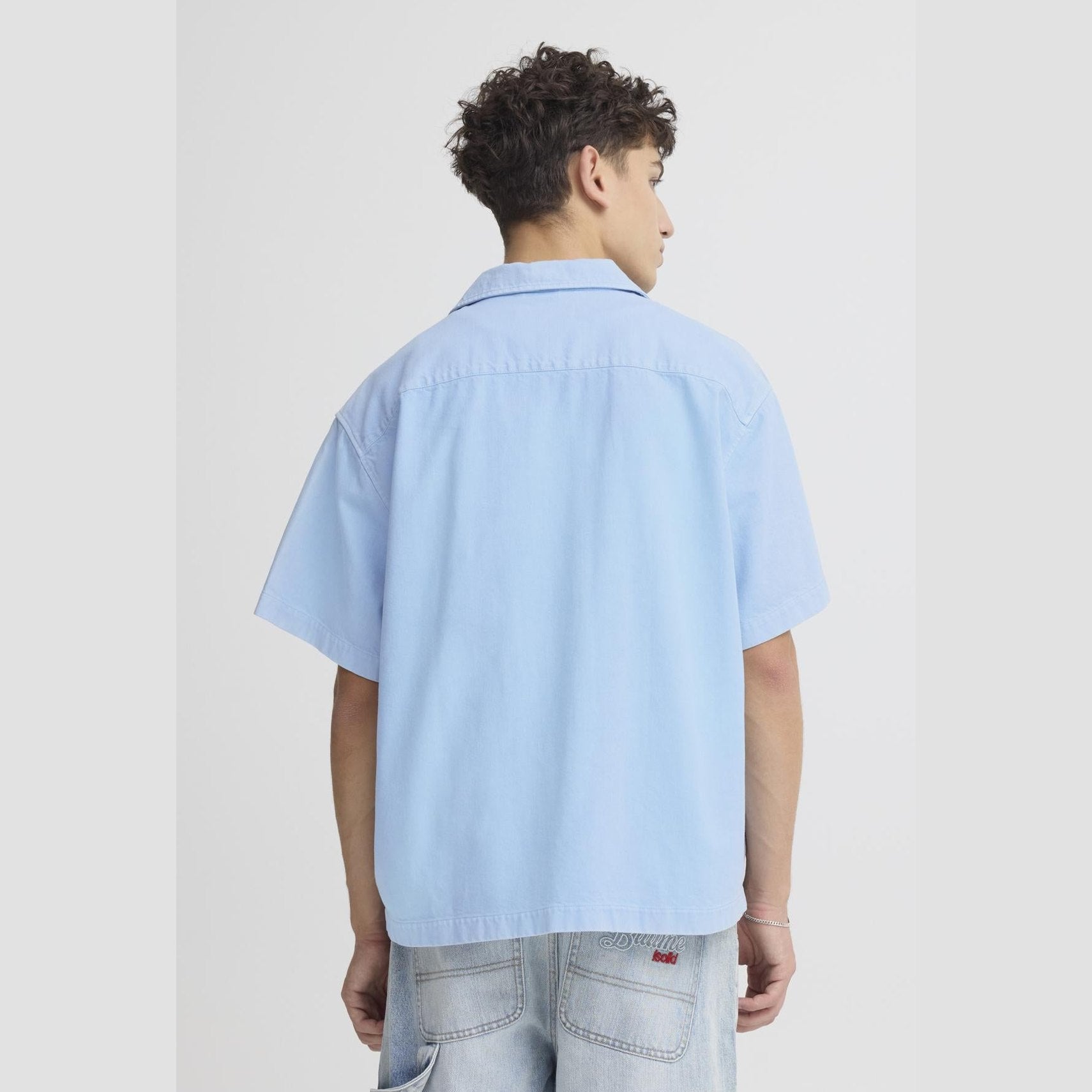 Camicia Solid Boone Blue