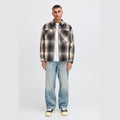 Camicia Solid Drikki slate blk brown