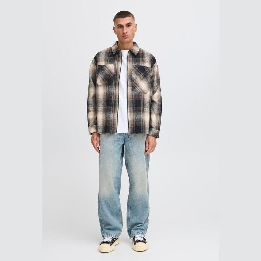 Camicia Solid Drikki slate blk brown