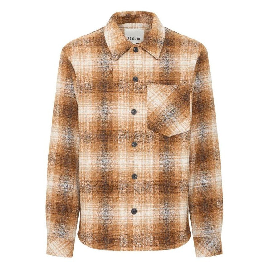 Camicia Solid Dronen Cathay spicies brown