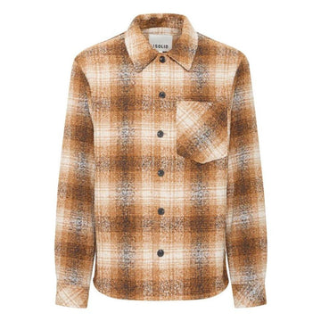 Camicia Solid Dronen Cathay spicies brown