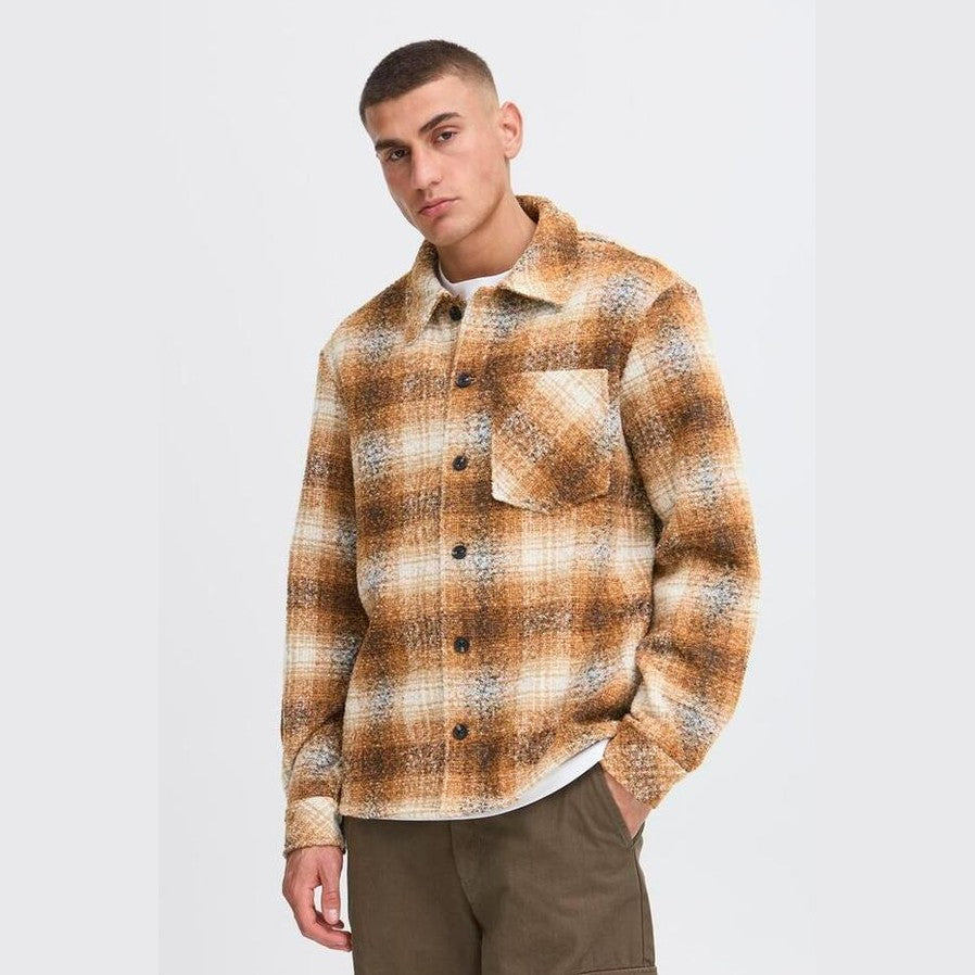 Camicia Solid Dronen Cathay spicies brown