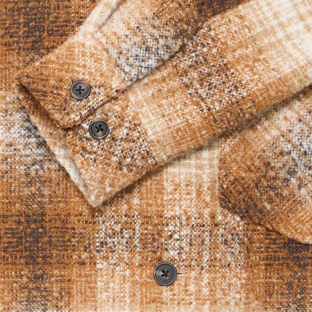 Camicia Solid Dronen Cathay spicies brown