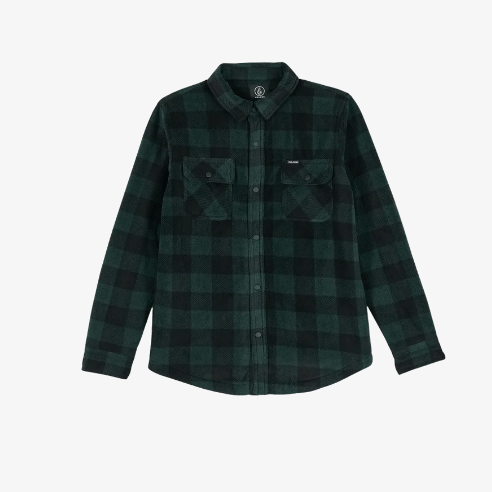 Camicia Volcom Bowered LS Black Green