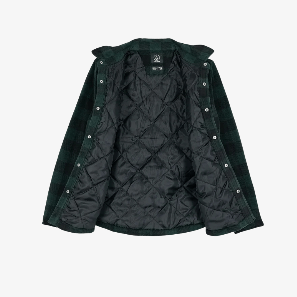 Camicia Volcom Bowered LS Black Green