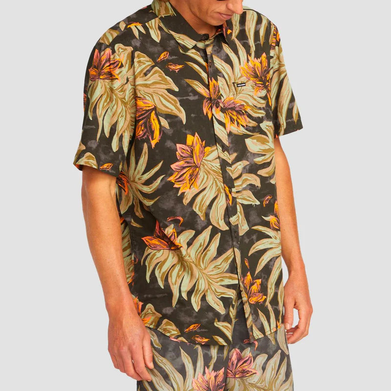 Camicia Volcom Cam Marble floral black