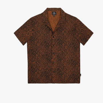 Camicia Volcom Utopias Print Brown Horn
