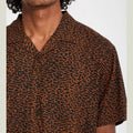 Camicia Volcom Utopias Print Brown Horn