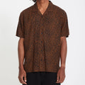 Camicia Volcom Utopias Print Brown Horn