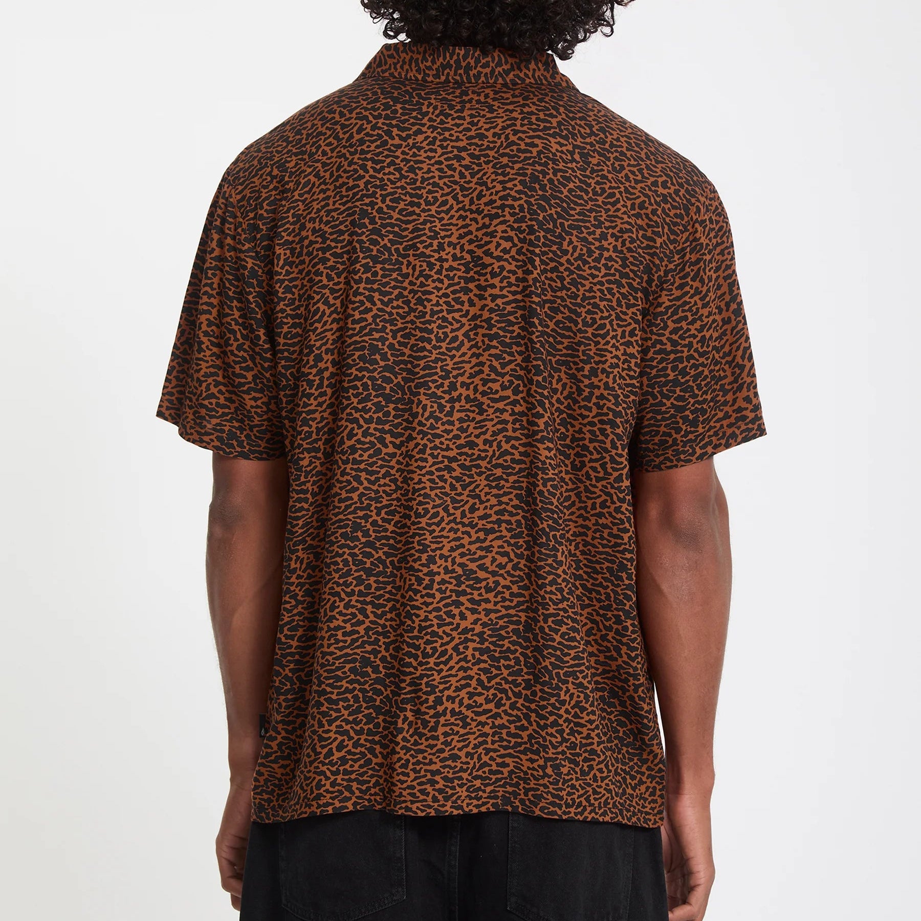 Camicia Volcom Utopias Print Brown Horn