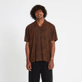 Camicia Volcom Utopias Print Brown Horn