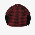 Camicia Wasted Paris Tartan Age black red