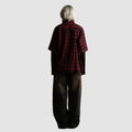 Camicia Wasted Paris Tartan Age black red