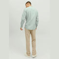 Camicia shirt Jack & Jones Summer Band granite green