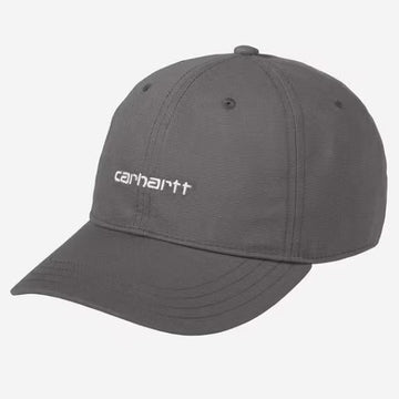 Cap Carhartt Canvas Script Porphyry Wht